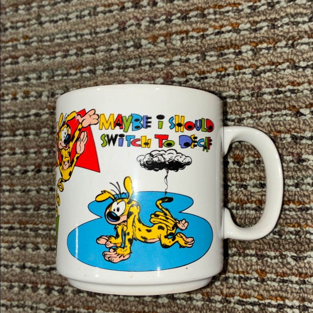 vintage Applause Disney Marsupilami ceramic coffee mug from the late 80s or 90s
